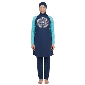 Modest-Fit Mid Denim/Aqua-SummerBeach